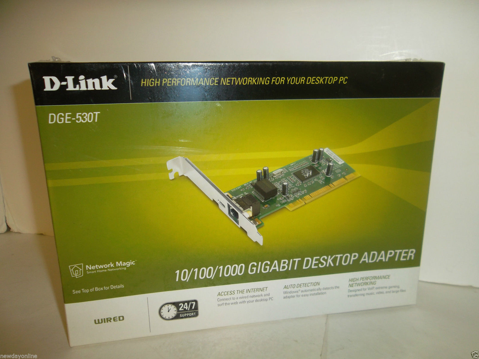 D-Link Gigabit PCI Ethernet Adapter RJ-45 32-Bit Bus Master DGE-530T SEALED NEW