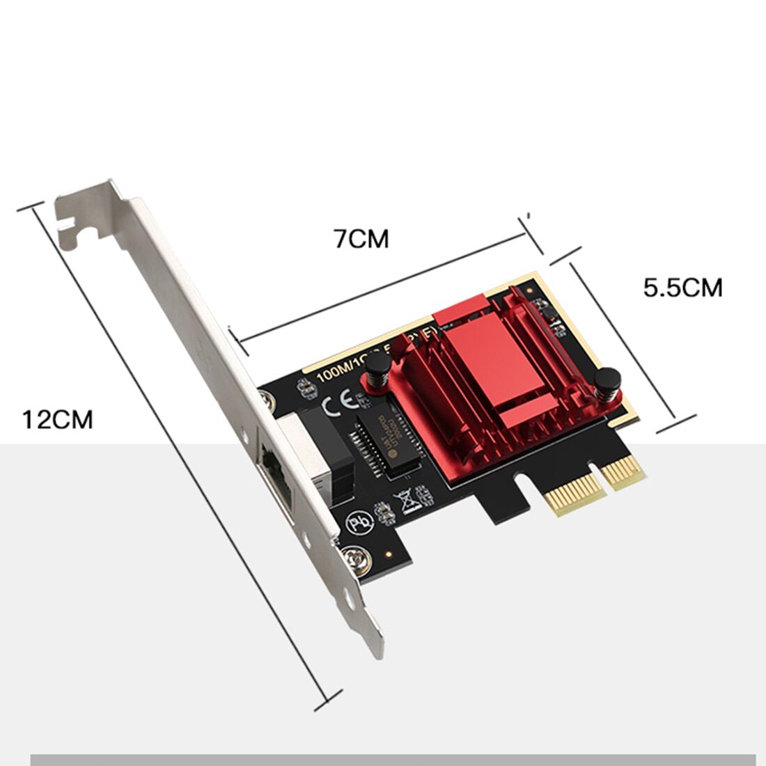 2.5G Network Adapter LAN Gigabit Card RTL8125 RJ45 Wirless Ethernet PCI-E Card