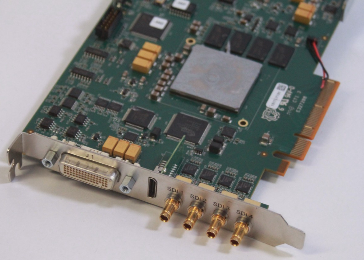 AJA KONA-4-R0 10-Bit 4K/2K/3G/Dual-Link/HD/SD I/O PCIe Capture Card Untested