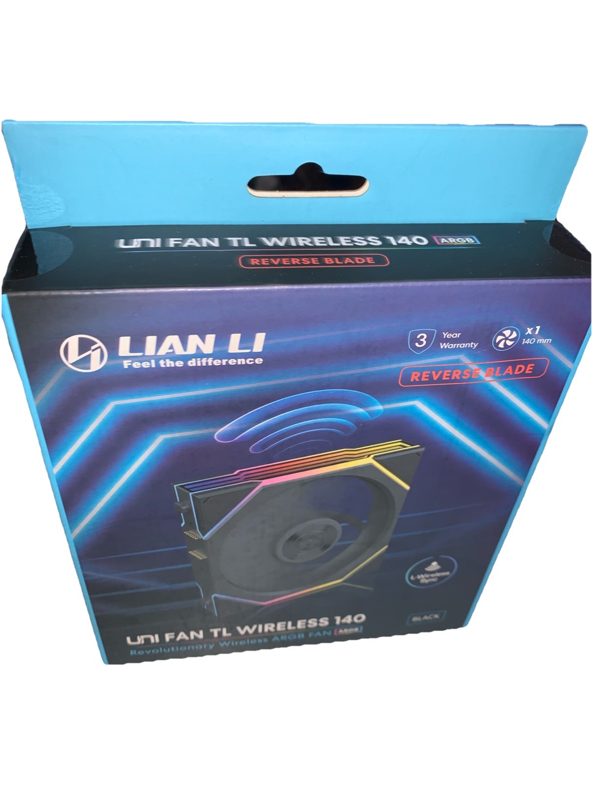 Lian Li UNI Fan TL – Wireless 140 – Single Pack (Reverse Blade) – 2.4 GHz