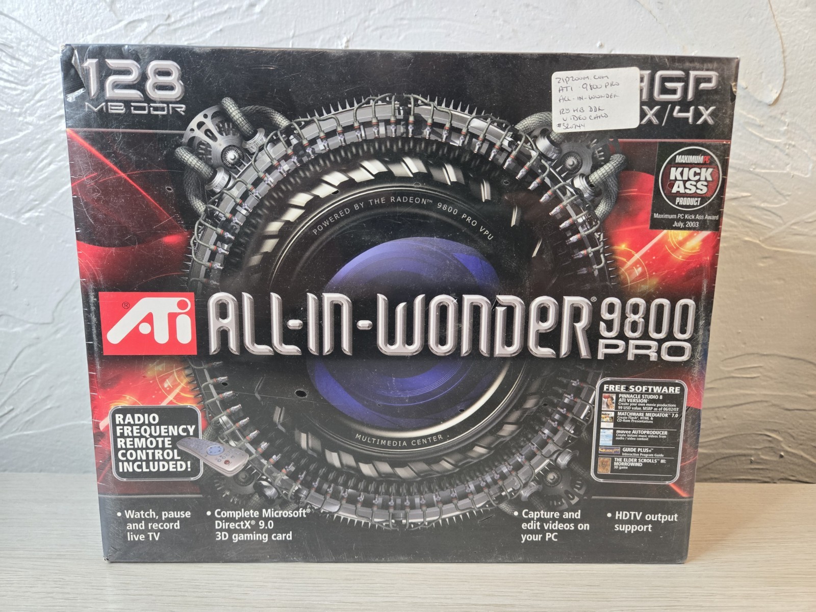 SEALED Vintage ATI All In Wonder 9800 PRO Graphics Card “SEE PHOTOS/DESCRIPTION”