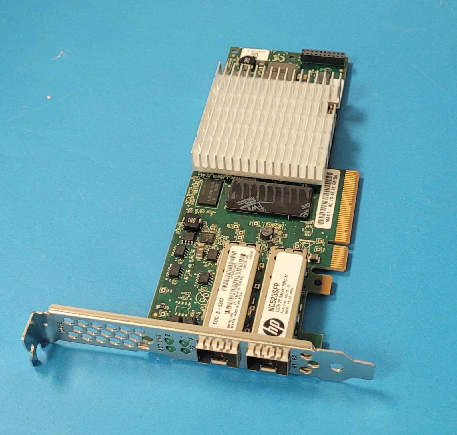 HP NC523SFP Dual Port 10Gbps SFP Network Card 593742-001 593715-001 QLE3242