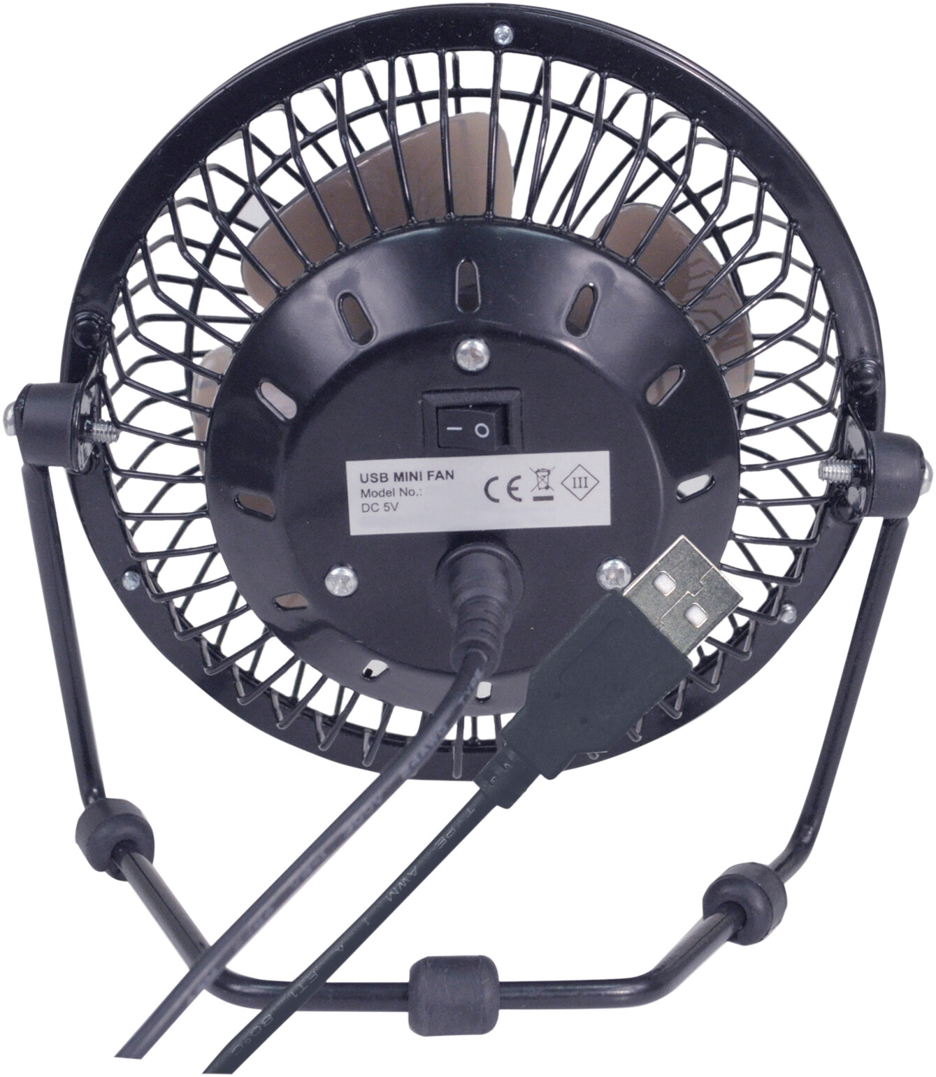 NEW 4″ USB POWERED 2100 RPM DESK FAN, ADJUSTABLE 180 DEGREE FAN POSITION