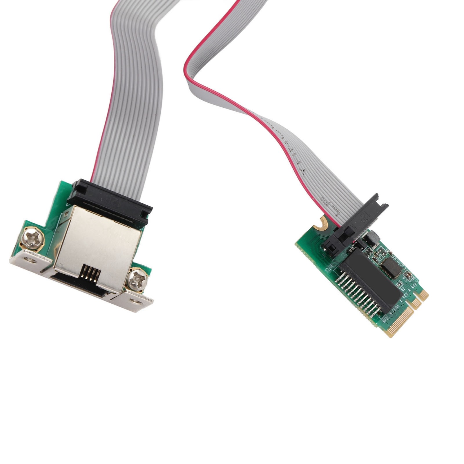 M.2 1000M Ethernet Network Card 10M/1G/100M Single Port RJ45 M.2 A E To RTL8111H