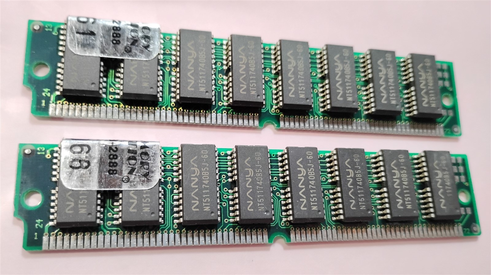 32MB 2x16MB 72-pin Simm EDO 60ns MEMORY CONNECTION NANYA 4Mx32 5.0V Memory Kit