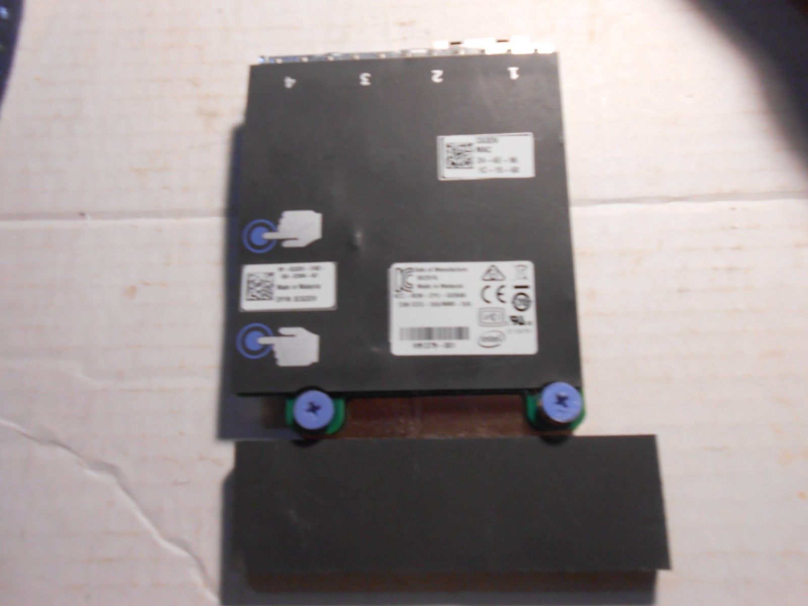 PAIR DELL C63DV INTEL R730 X520 10GB 13501GB QUAD PORT NETWORK CARDS