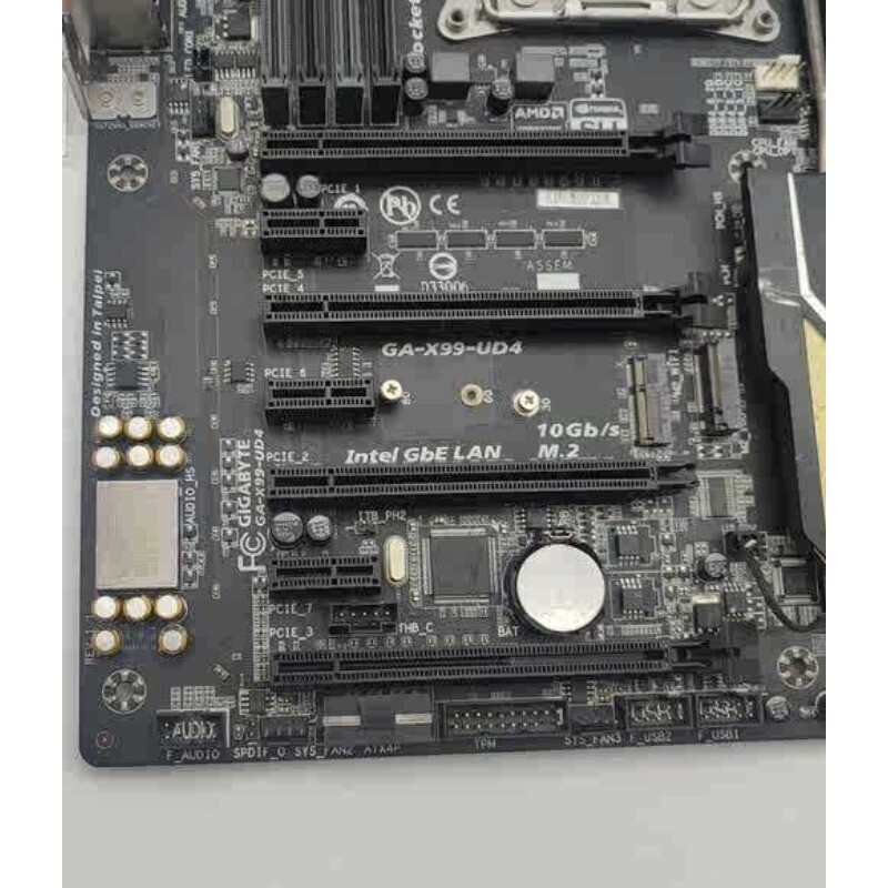 FOR GIGABYTE GA-X99-UD4 DDR4*8 LGA 2011-V3 128GB ATX Motherboard Test OK