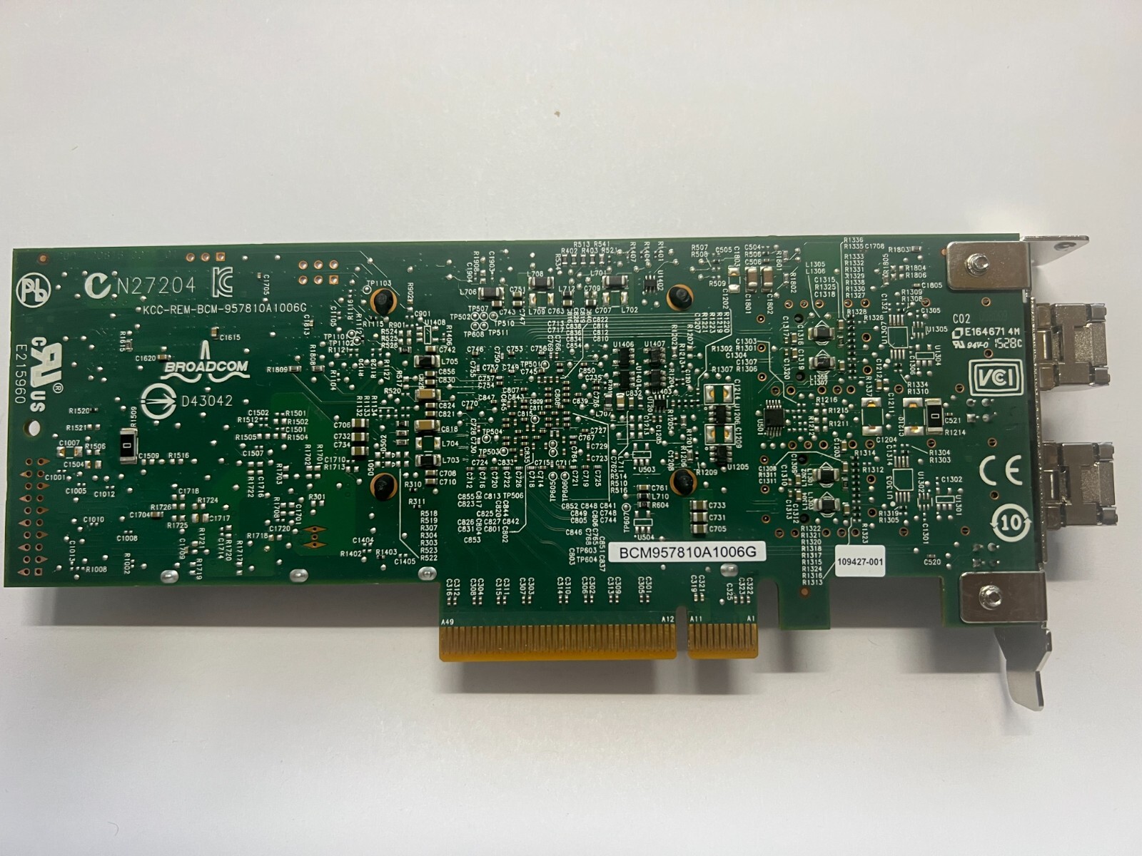 QLogic Broadcom Dual Port 10GB SFP+ PCIe BCM957810A1006G w/ 2 SFP Low profile