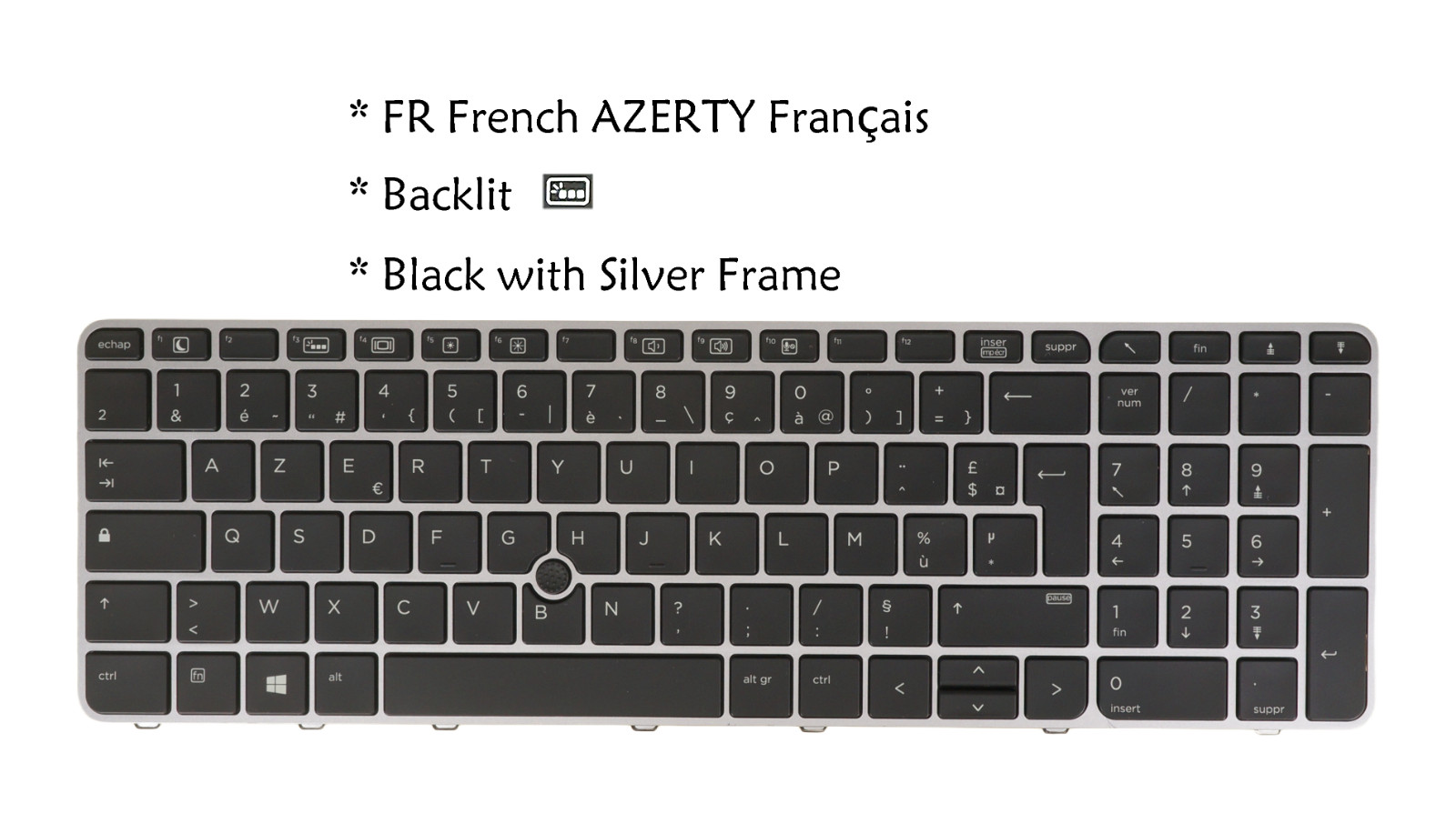 Laptop Keyboard For HP Zbook 15u G3 G4 Elitebook 755 G3 G4, 850 G3 G4 Backlit/No