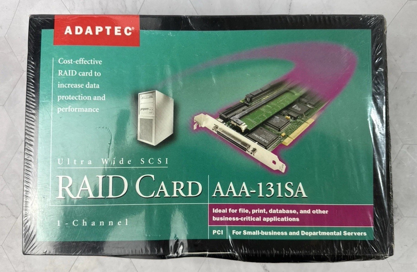 Adaptec SCSI RAID Card AAA-131SA Kit 1- Channel NEW In Box Made In Singapore