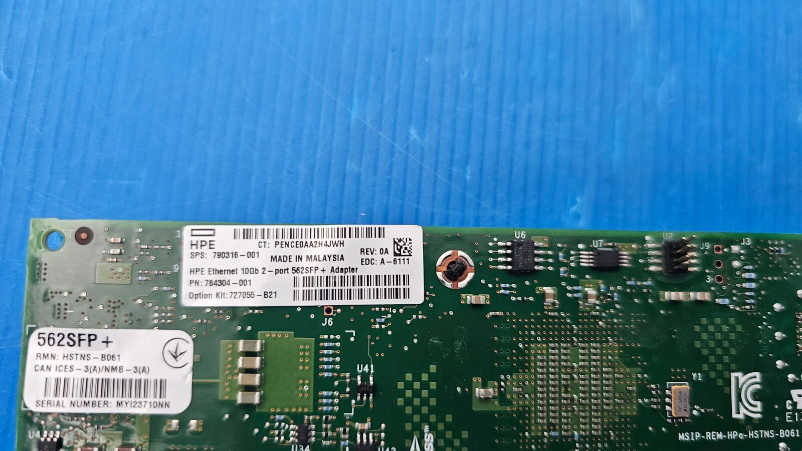 HP HPE 10Gb 2-port 562SFP+ Ethernet Adapter 790316-001 784304-001 727055-B21