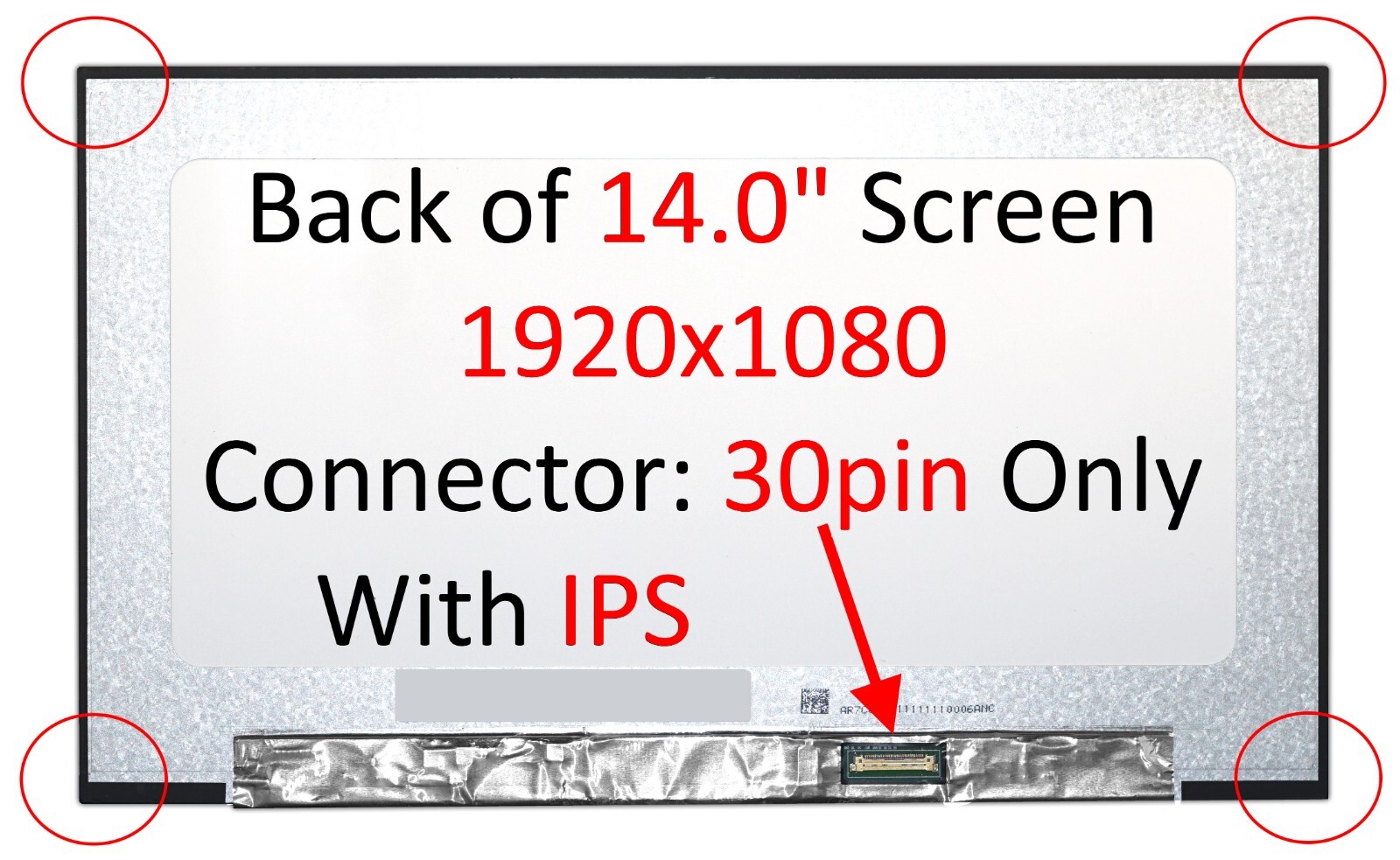 New 14″ 1920×1080 30pin Screen For NV140FHM-N63 V8.1 for Asus Q407I