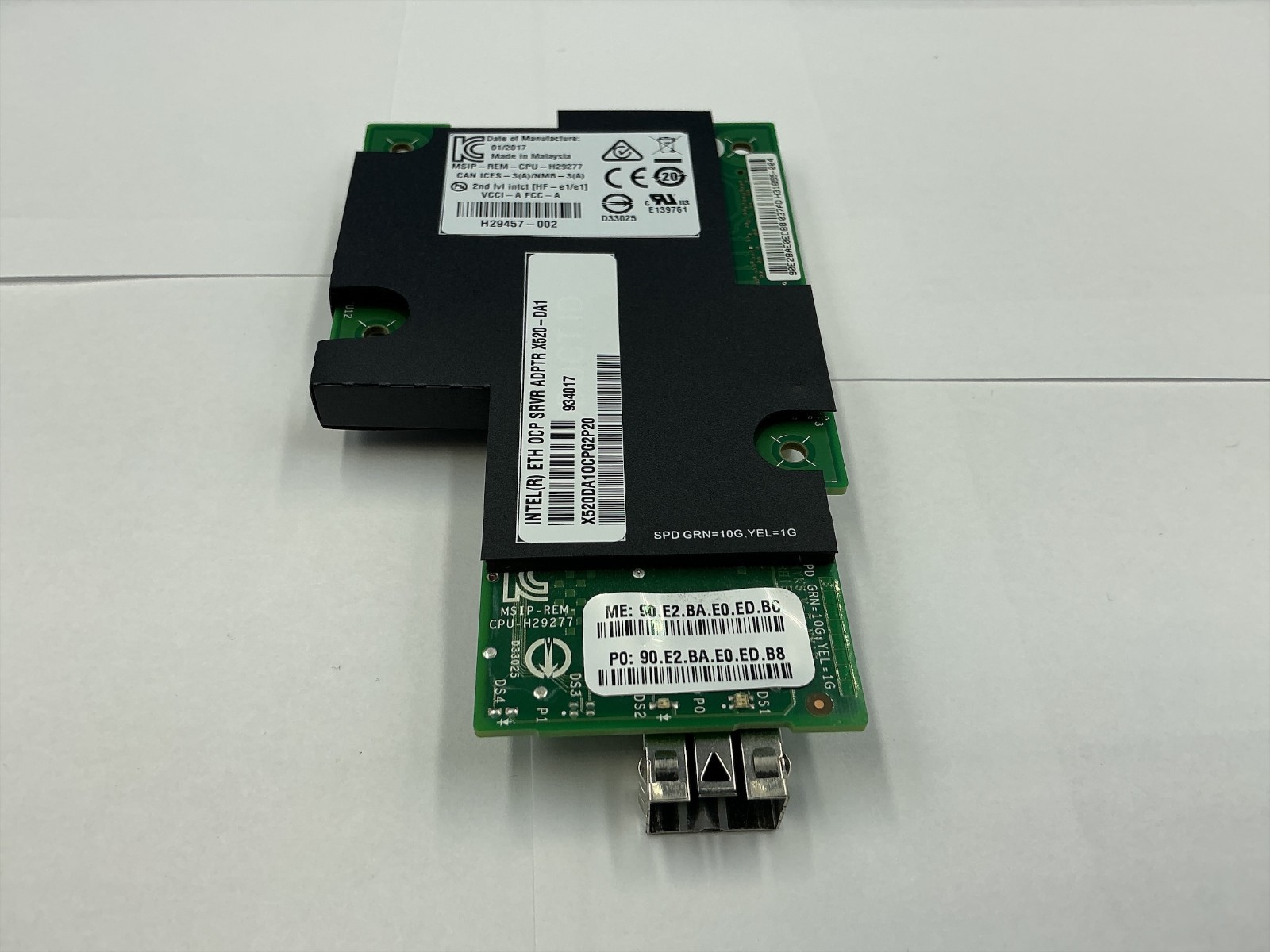 INTEL X520-DA1 OCP 10GBE SINGLE PORT SFP+ Ethernet Network Card H15449-002