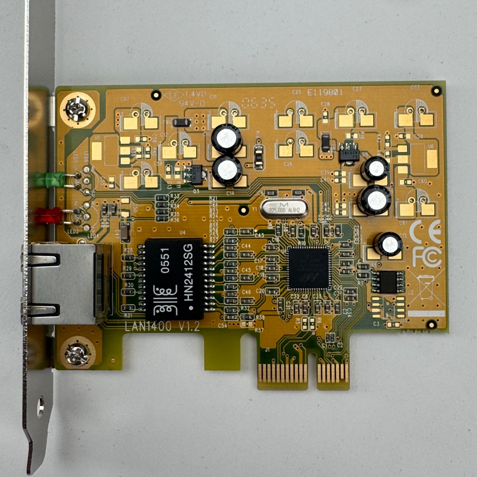 Gigabit Ethernet PCIe Network Card RJ45 LAN Adapter 10/100/1000 Mbps