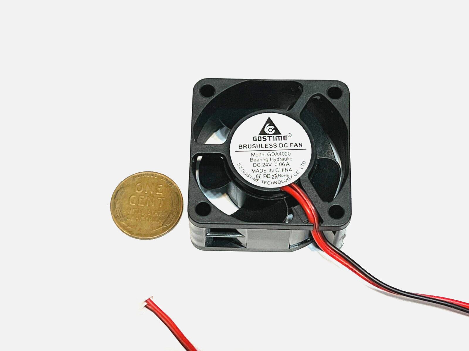4 Pieces 3d Printer 24V Case Fan DC Computer Cooling 2pin 40mm X 20mm 4020 A32