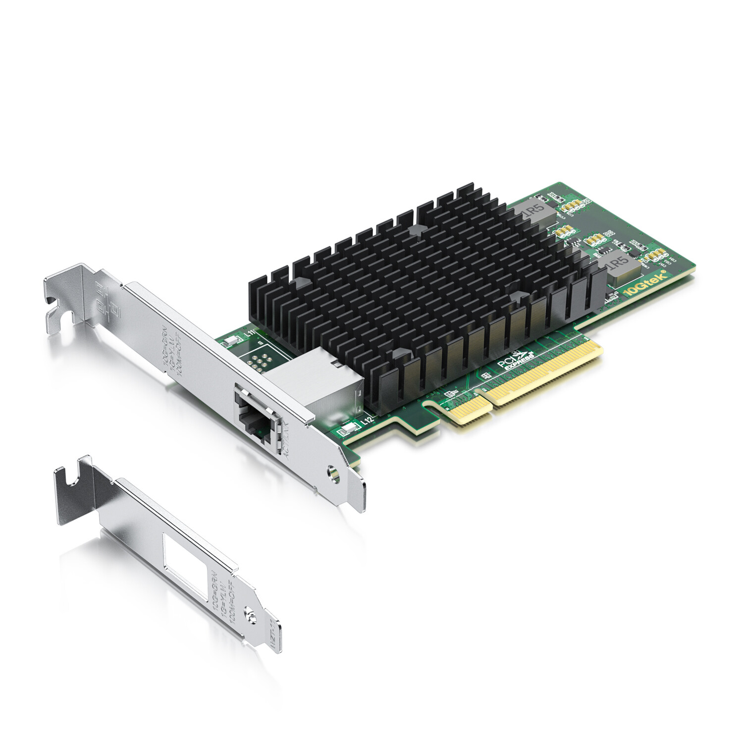 For Intel X540-T1 10GB Enternet Converged Network Adapter RJ45 to PCIe x8 w/ fan