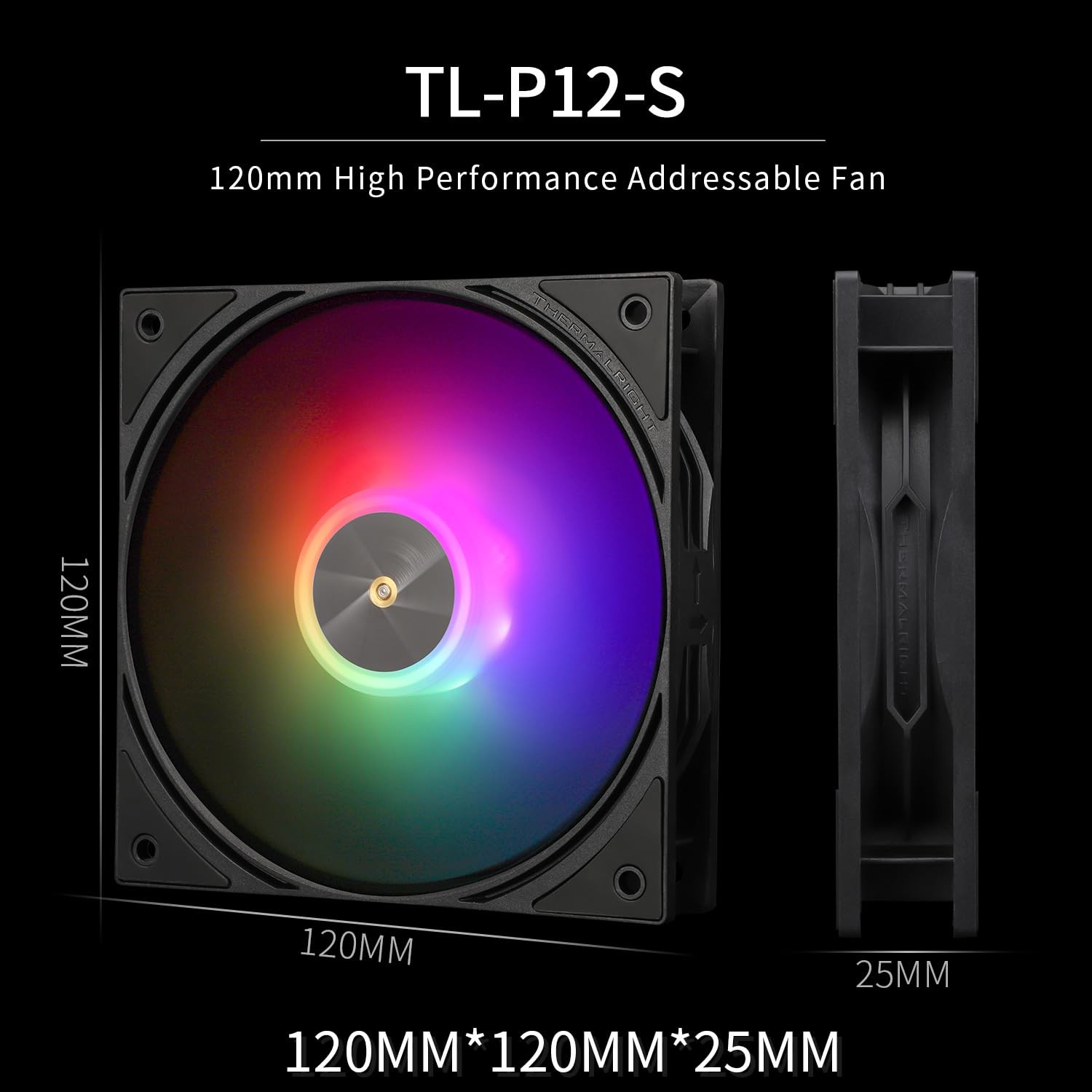 Thermalright Assassin X 120R Digital ARGB Black CPU Cooler,