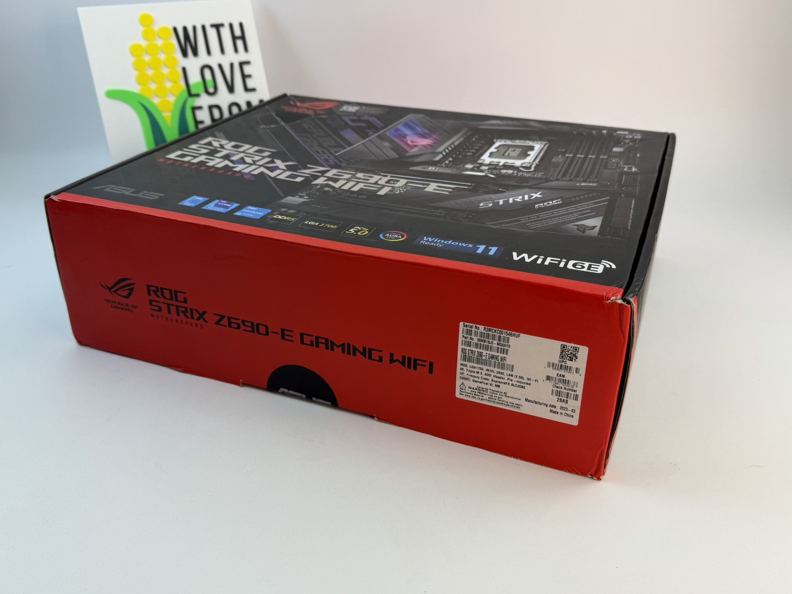 ASUS ROG STRIX Z690-E Gaming Wi-Fi Motherboard Inte LGA 1700 DDR5 ATX