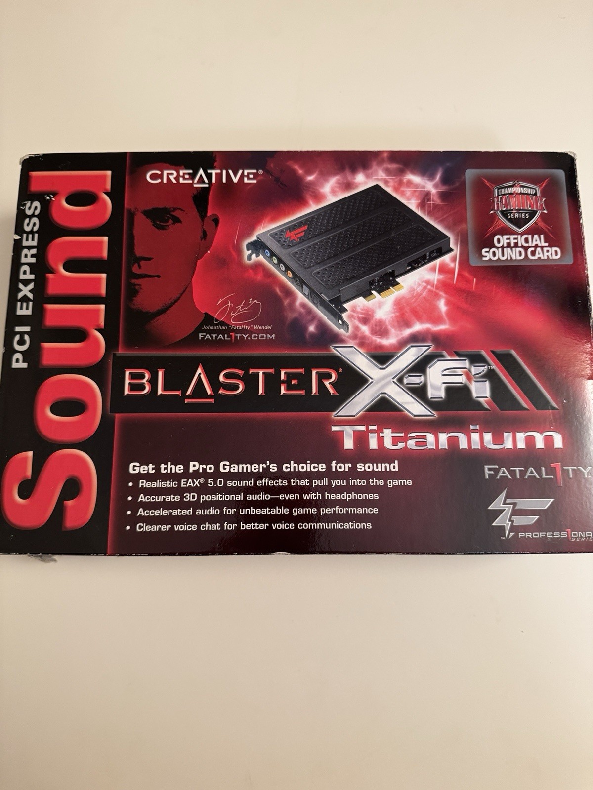 Creative Sound Blaster X-Fi Titanium Fatal1ty Pro PCIe x1 7.1 SB0886