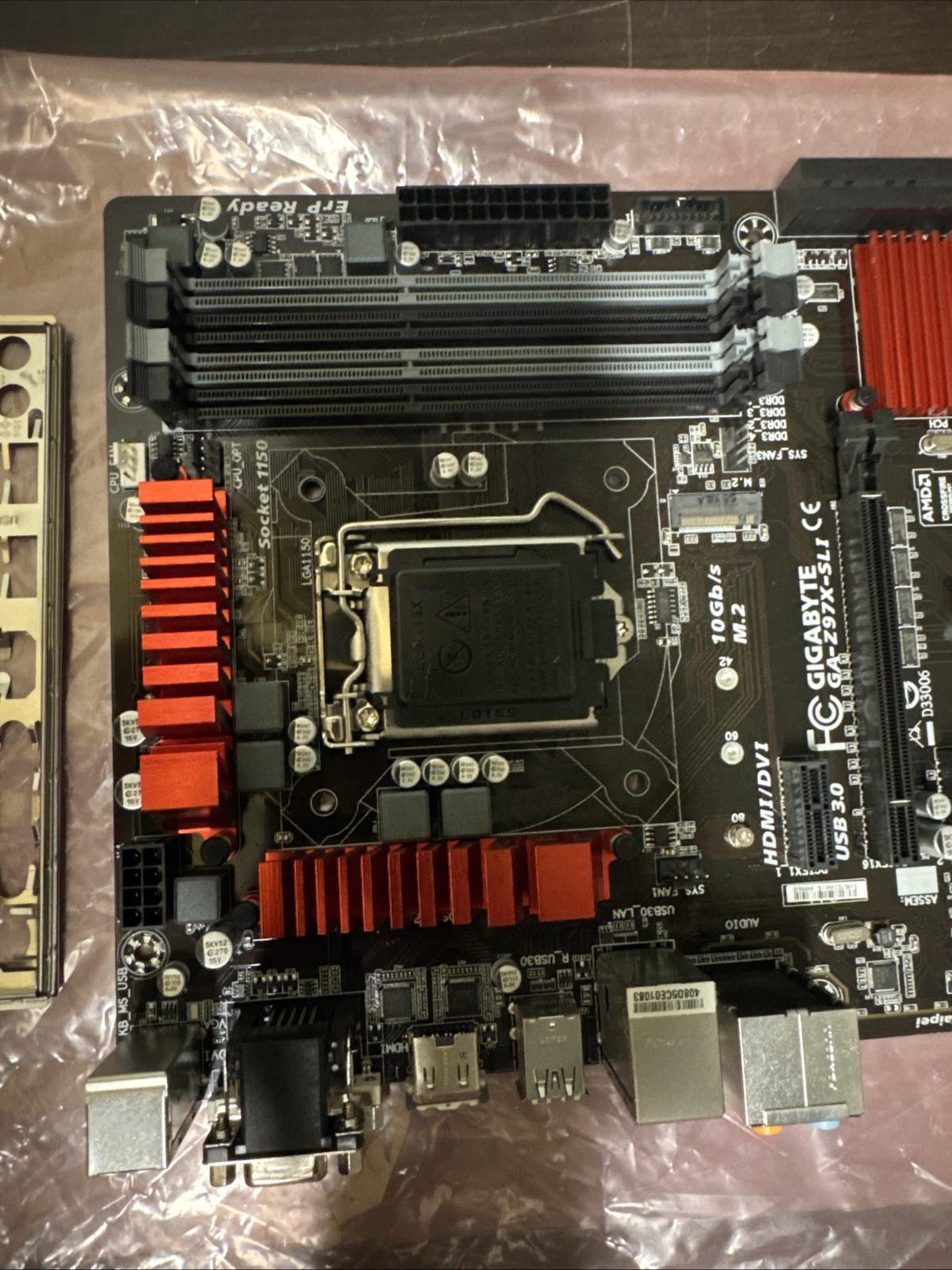 Gigabyte GA-Z97X-SLI LGA1150 ATX Motherboard DDR3 M.2 NVMe TESTED AND WORKING
