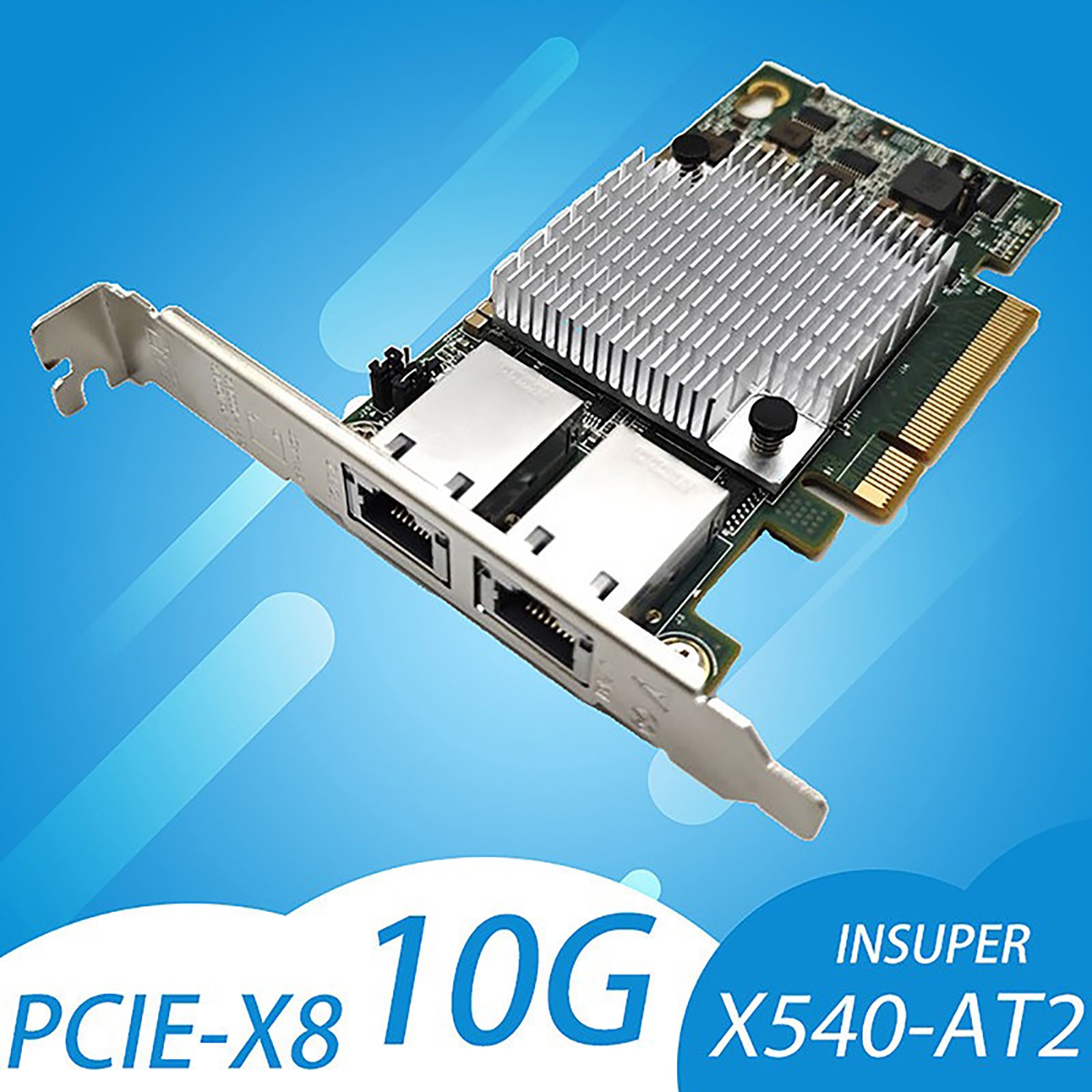 For Intel X540-T2 10G Dual RJ45 Port PCI-Express Ethernet Network Adapter Card