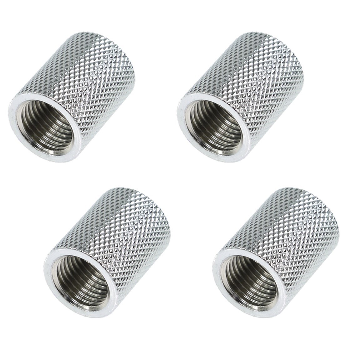 Alphacool HF G1/4″ Female to Female Extender Fitting, 22mm, Chrome, 4-pack