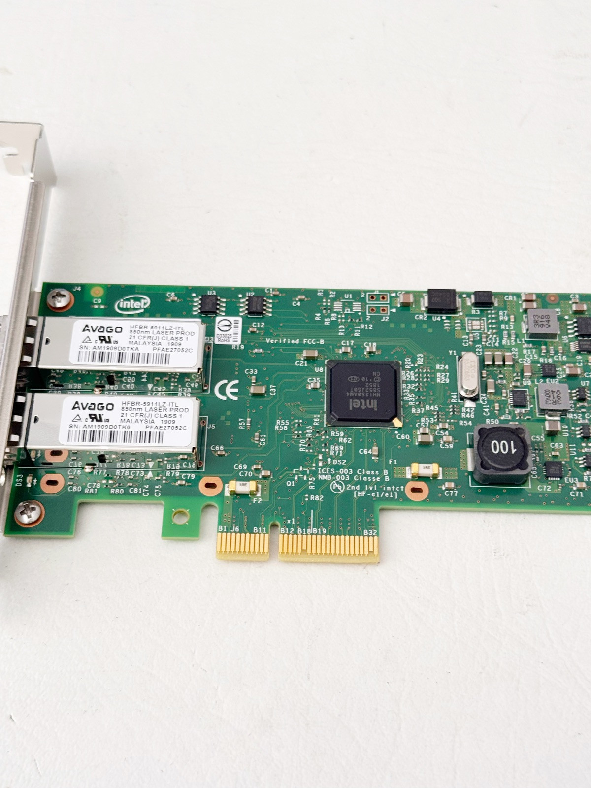Original Intel I350-F2 Ethernet Server Adapter w/Bradyid