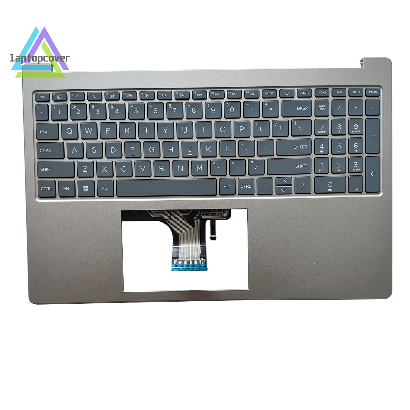 New Upper Case Palmrest With Backlit Keyboard For HP 15-FC 15-FD N36752-001