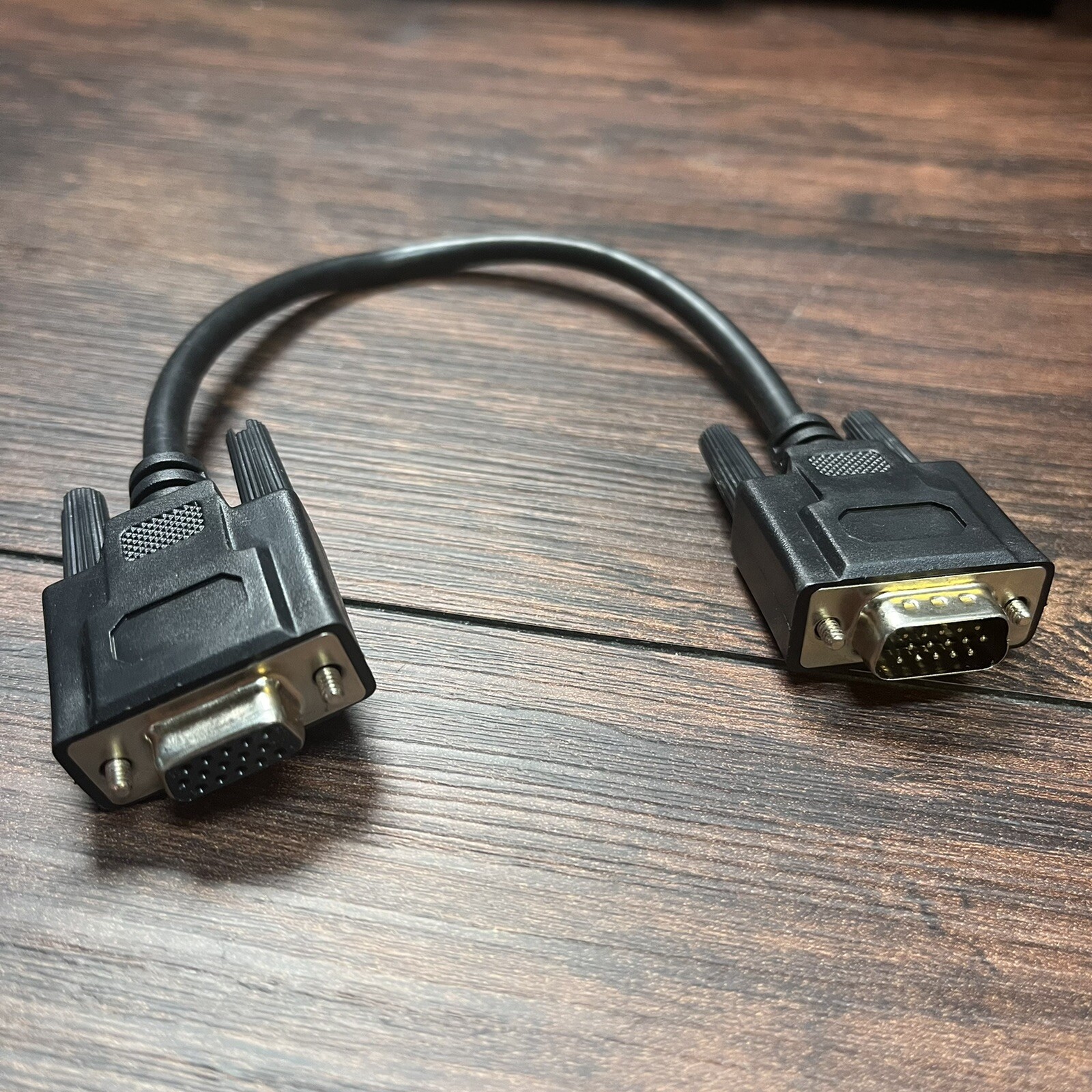 3DFX Voodoo 1 & 2 VGA Pass Through Loopback Cable 12″ Male To Female 15-Pin