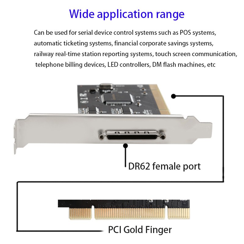 PCI expansion card Riser Card PCI to RS232 serial card PCI Serial Port Adapter