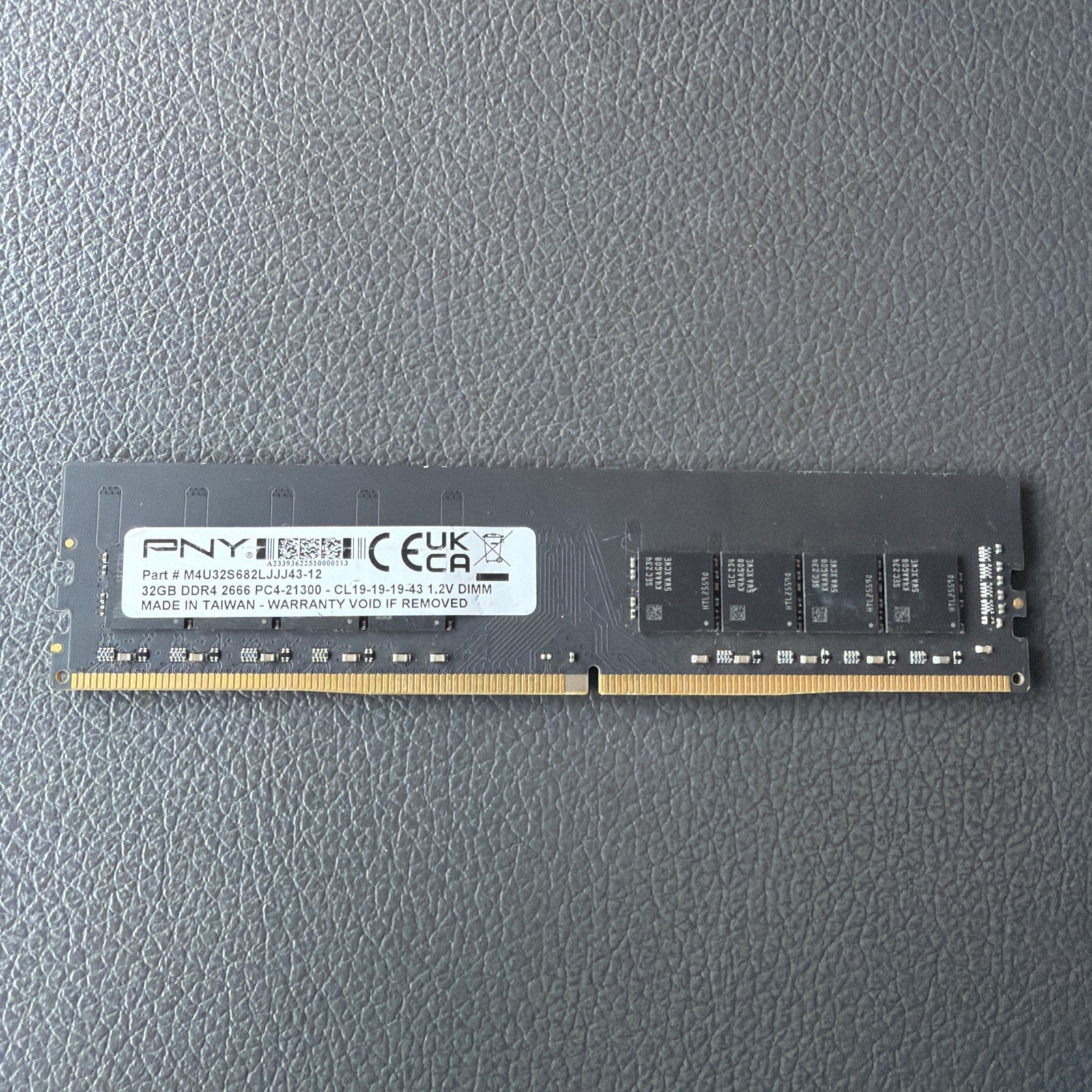 PNY Performance 32GB DDR4 DRAM 2666MHz (PC4-21300) CL19 Computer Memory