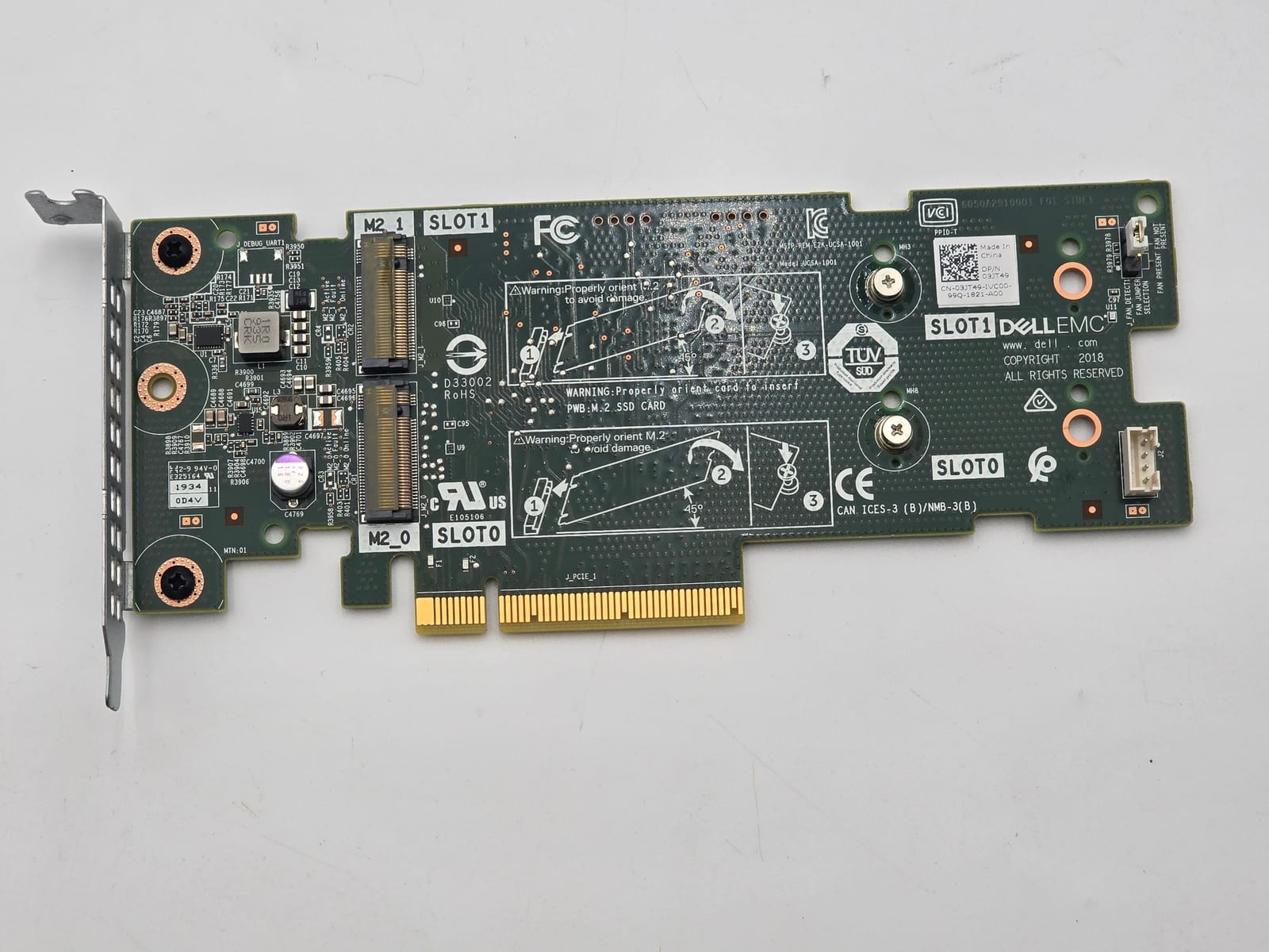 Dell BOSS-S1 RAID Controller PCIe 2.0 x8 2x M.2 SATA 6Gbps 03JT49